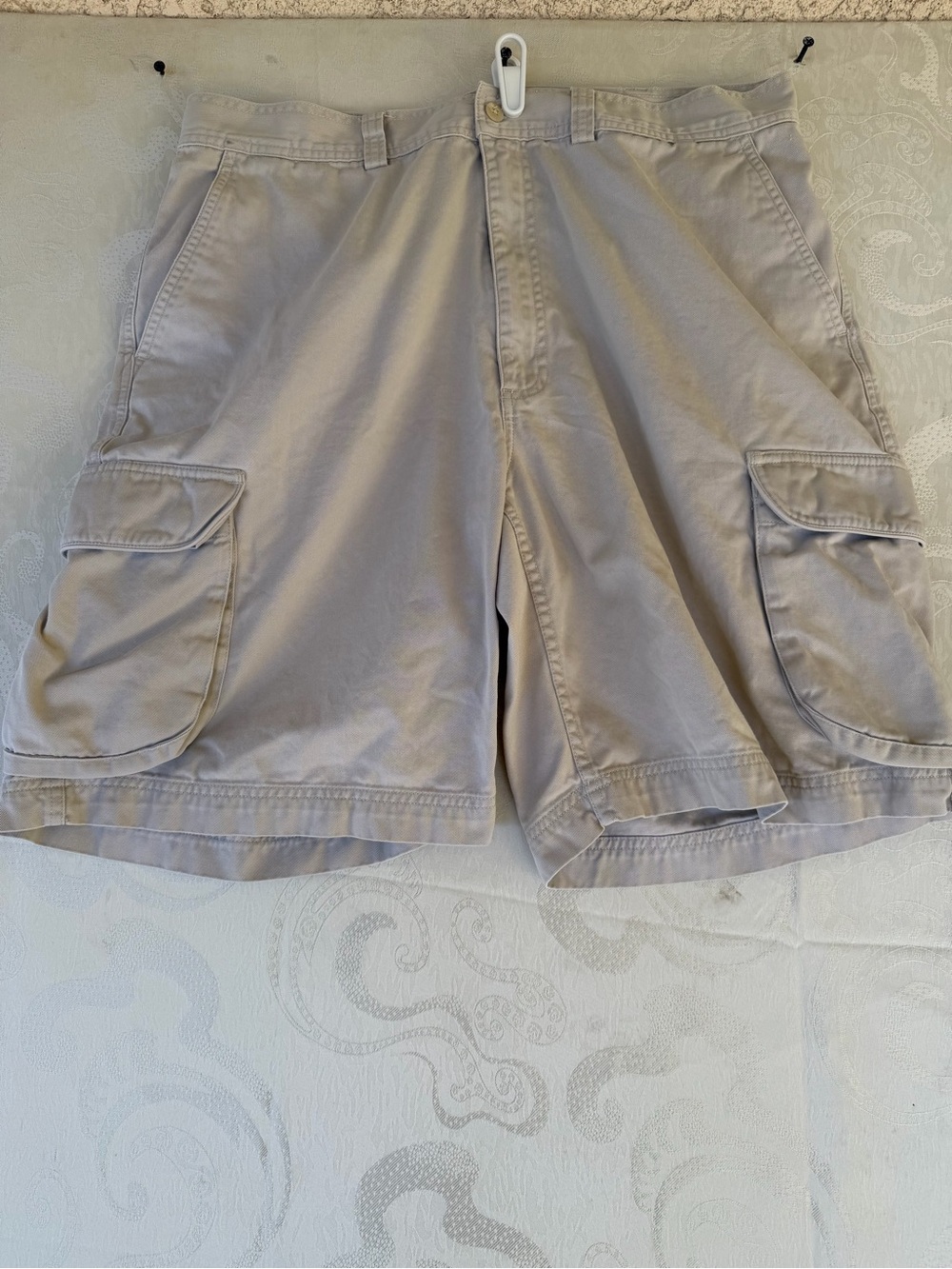 Ralph Lauren Beige Cargo Shorts with Side Flap Pockets